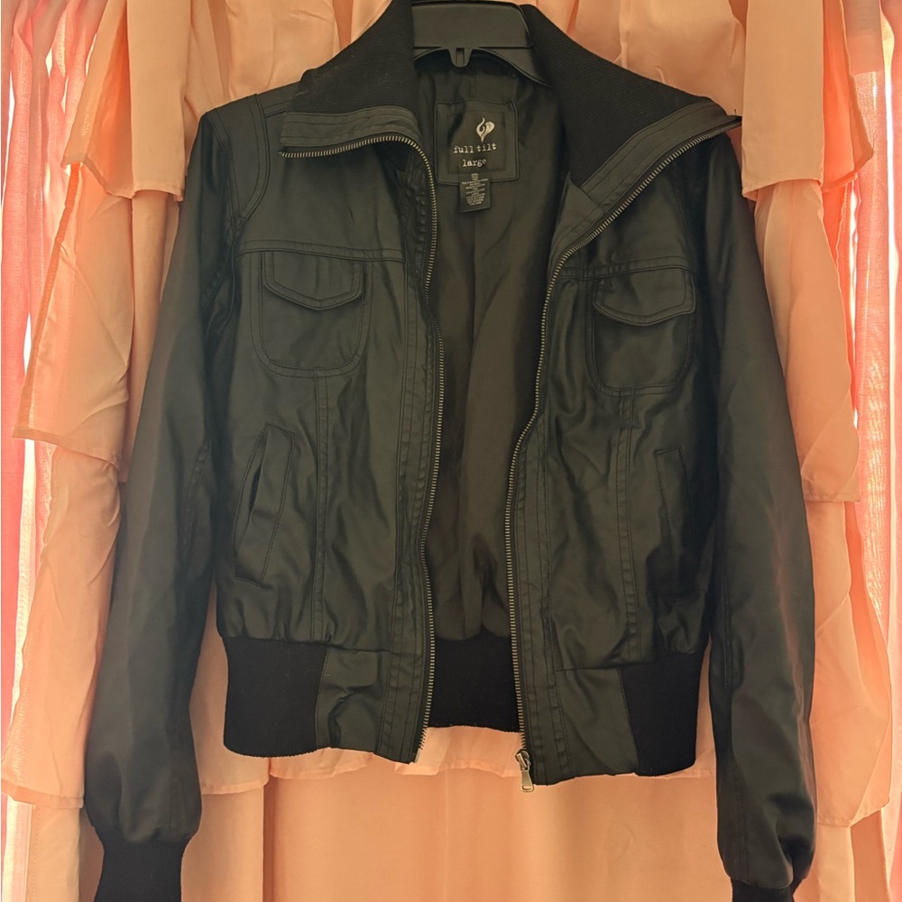 Full Tilt Black Leather Jacket